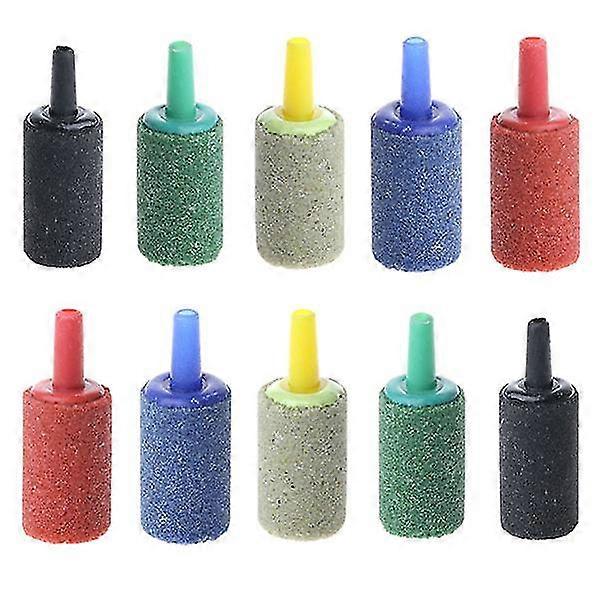 10-Pack Air Stone Bubble Cylinder Aerator Air Pump Accessories Oxygen Diffuser