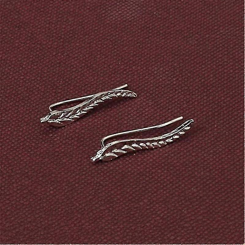 metal leaf ear sweep wrap climber clip, cuffs, earrings