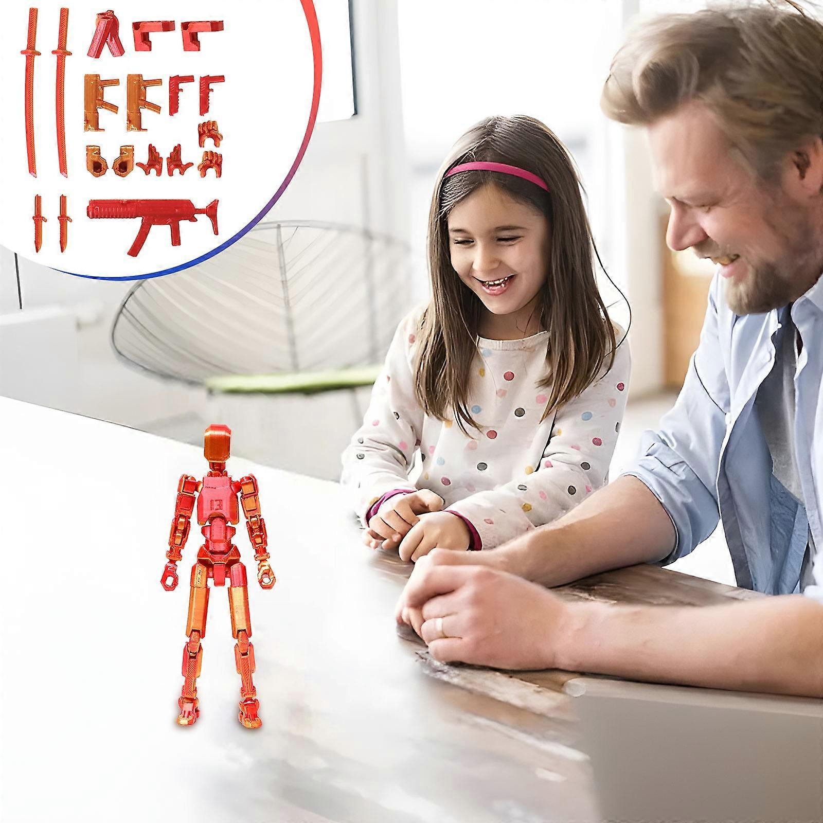 children's toys Printed Action Figure Printing Activity 13 Joint Robot Dummy Action Figure Valentine's Day Him