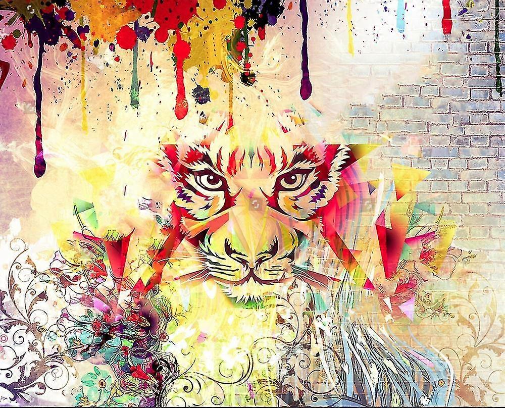 5d DIY Full Round Diamond Mosaic Paintings Aquarelle Crystal Animal Kits Art Broderie Strass Coloriage par numéros Autocollant