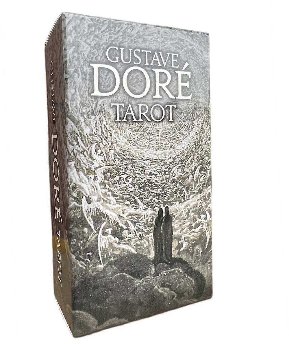 78pcs Gustave Dore Tarot Card Family Party Entertainment Board Games Witch Divination Game Oracle Decks with paper manual