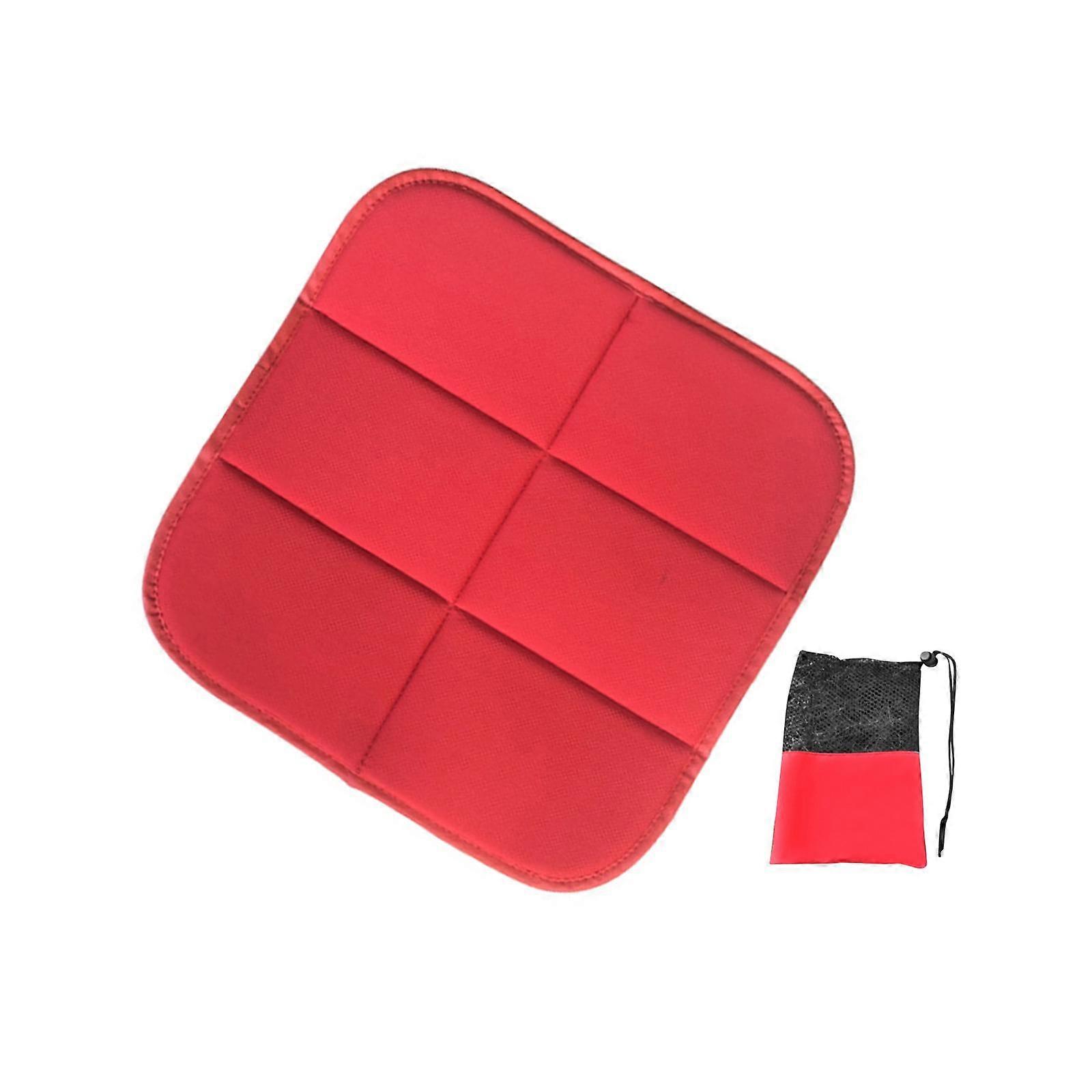 Foldable Seat Pad Practical Camping Seat Cushion for Park Playground Hunting Red Edge