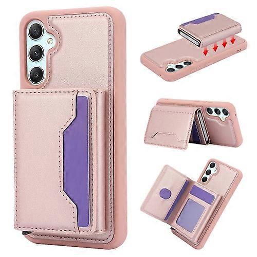 For Samsung Galaxy A34 5G RFID Anti-theft Detachable Card Bag Leather Mobile Phone Case