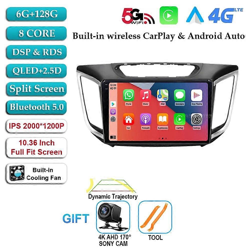 Android 13 Car Radio for Hyundai Creta Ix25 2015 - 2019 Multimedia Video Player Navigation GPS Carplay Stereo AutoRadio DSP