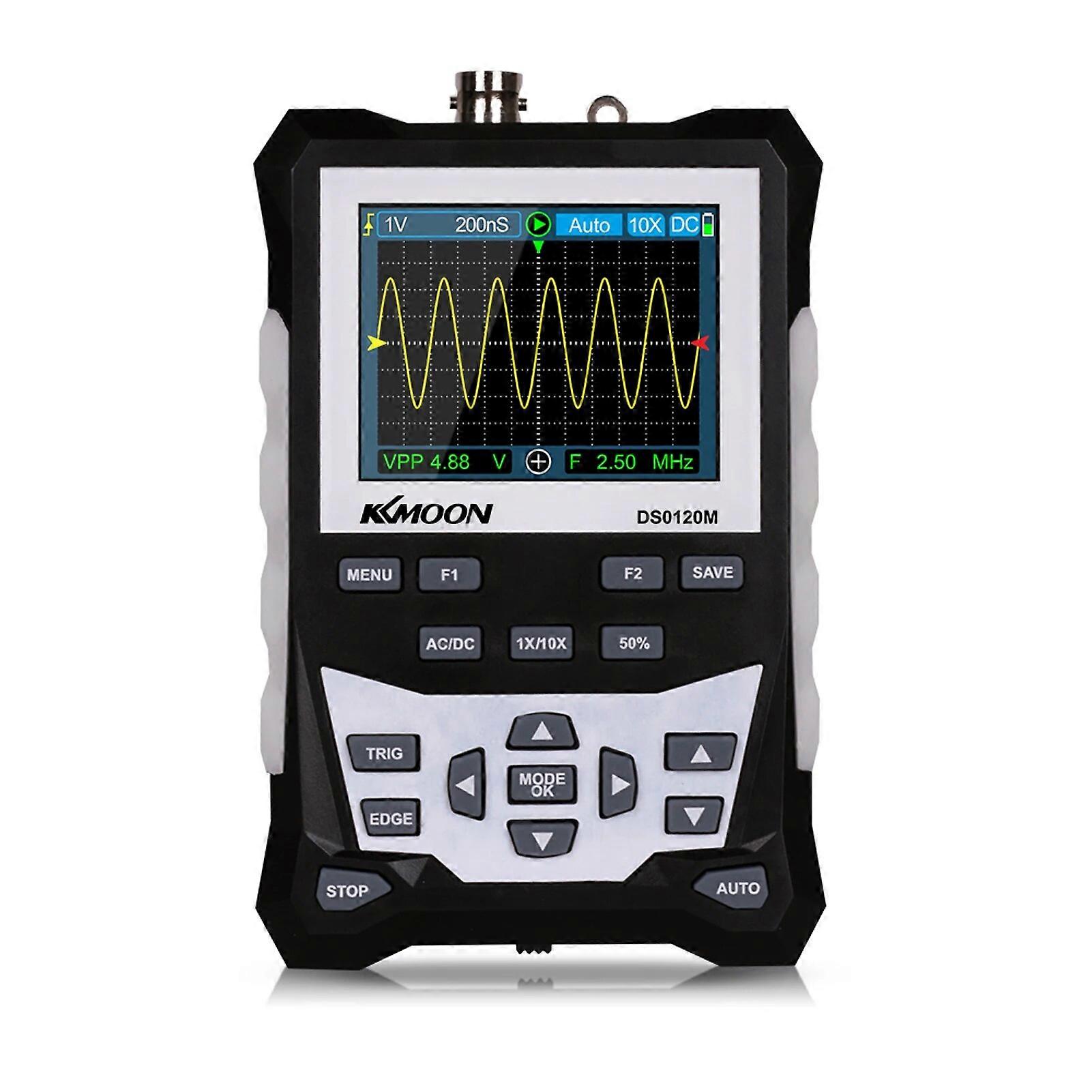 KKmoon DS0120M 2.4 Inch TFT Color Screen Digital Oscilloscope Sampling Rate Professional Tool with Backlight Waveform Storage