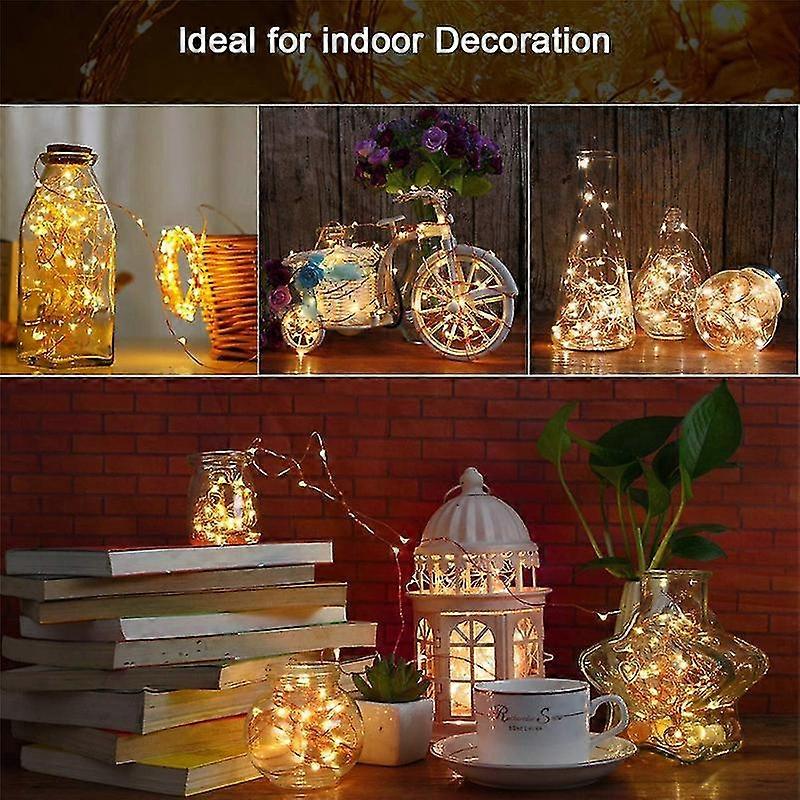 Solar String Lights 10m/100led Copper Wire Waterproof 8 Modes
