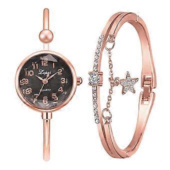 Ladies Trend Quartz Watch Fashion Set Watch All-match Alloy Women's Watch