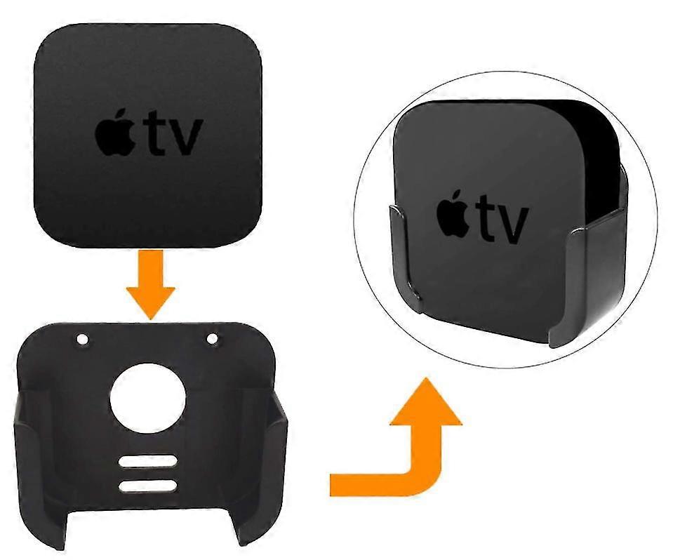 TV Wall Bracket TV Box Holder Mount Cradle For Apple 1/2/3/4 Generation