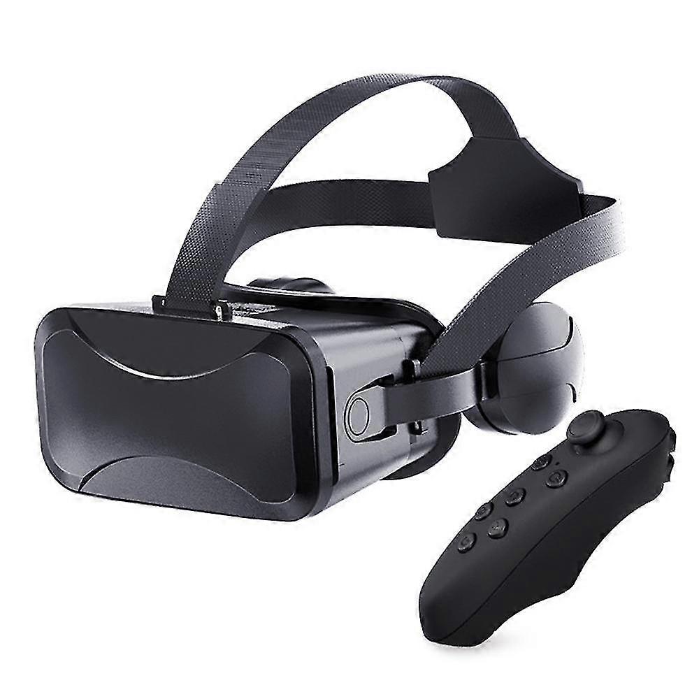 Vr Headset Compatible With - Universal Virtual Reality Goggles - Play Your Best Mobile Games 360 Movies With Soft Comfortable New 3d | Bl