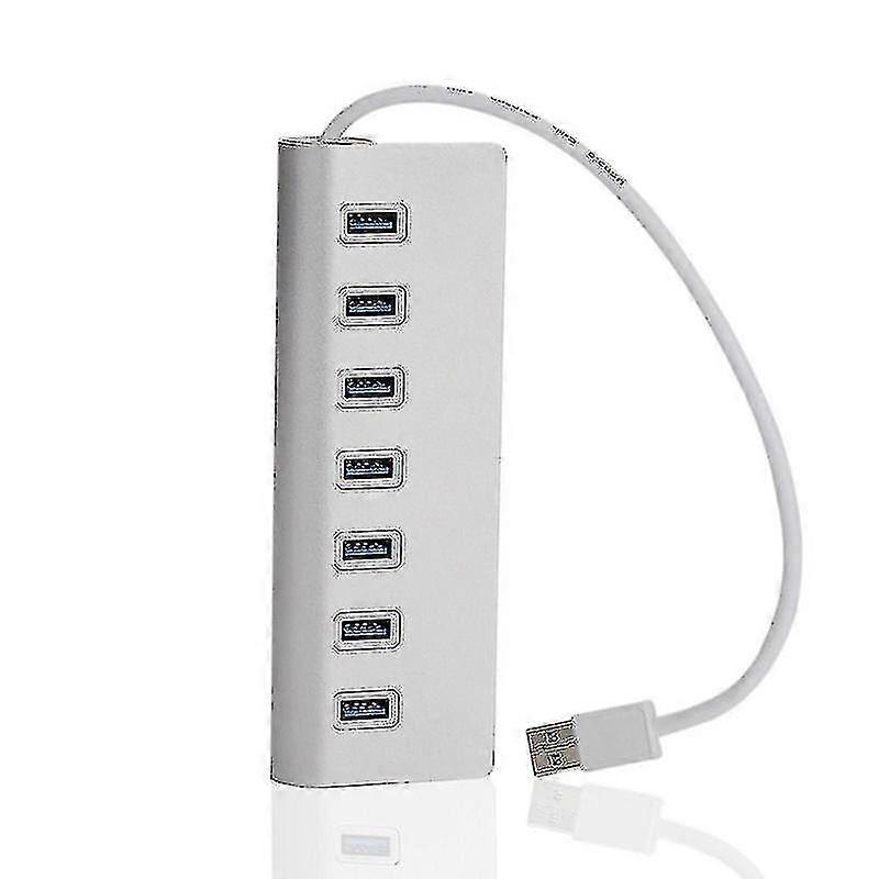 Aluminum Usb 3.0 Hub,7 Super Speed Usb 3.0 Data Ports,windows Pc,compatible