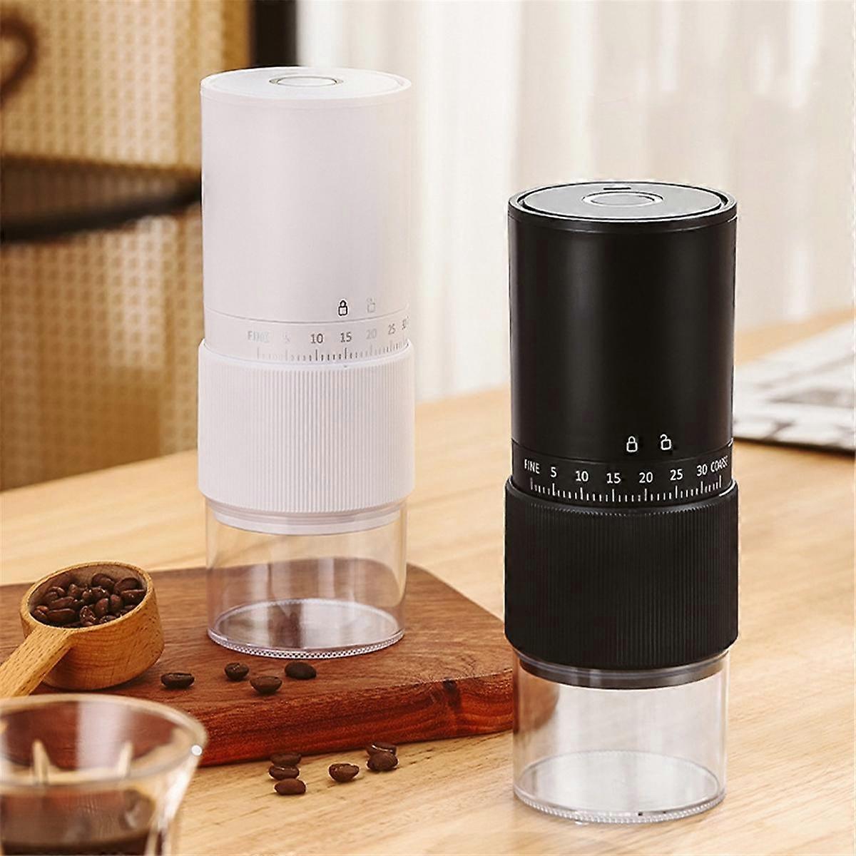 Portable Burr Coffee Grinder Small Electric Coffee Bean Grinder with 30 Adjustable Settings for Tra