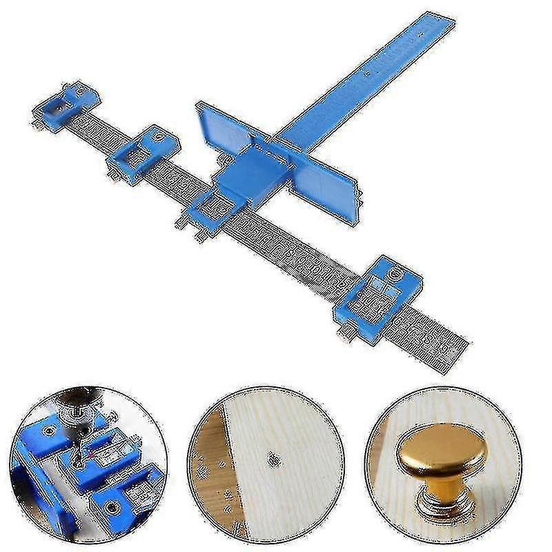 Woodworking Tool Hole Punch Jig Tool Center Drill Bit Guide Set Sleeve Cabinet Hardware Locator Wood