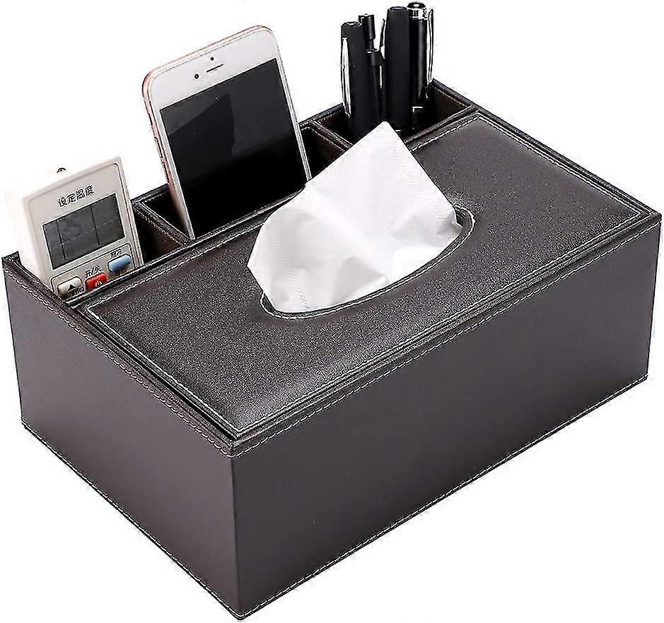 Rectangular Pu Leather Tissue Box Cover