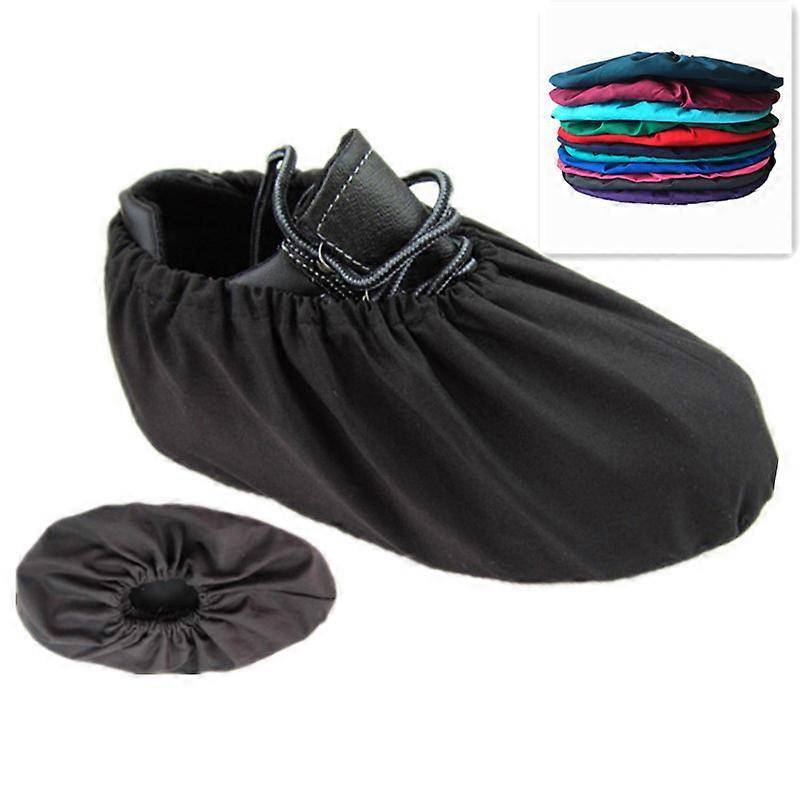 10 paires de couvre-chaussures lavables, couvre-chaussures imperméables, couvre-chaussures antidérapants réutilisables noir 31 * 11CM