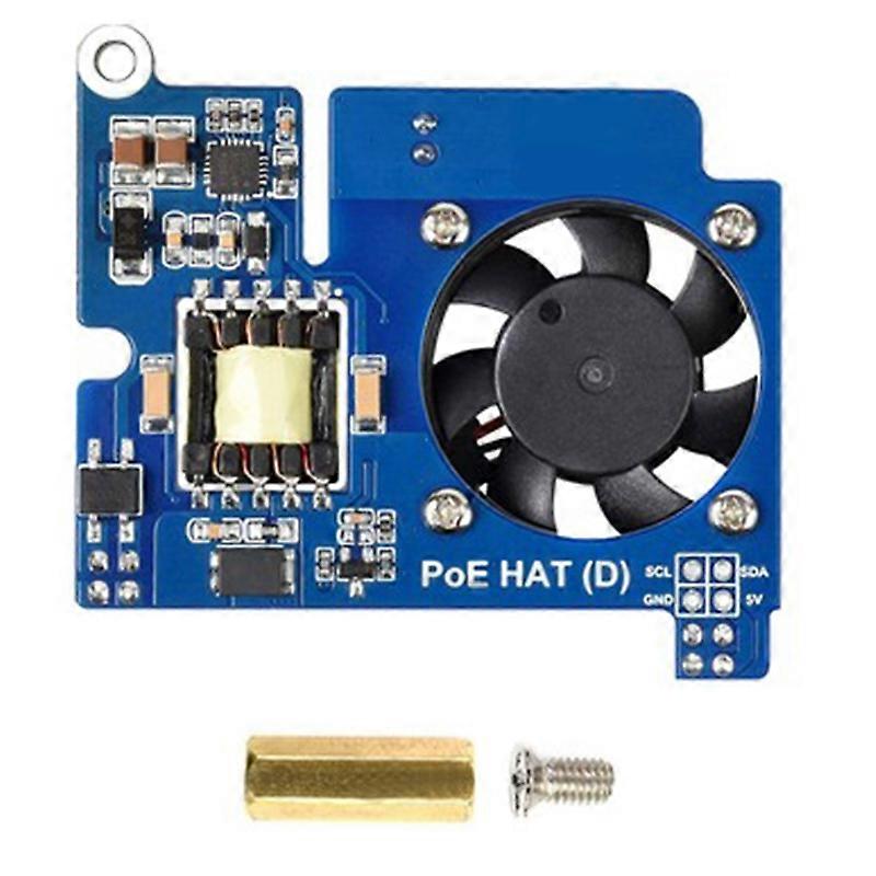 PoE Power Over Ethernet Modules Fan Cooling Expansion Board HAT 802.3af