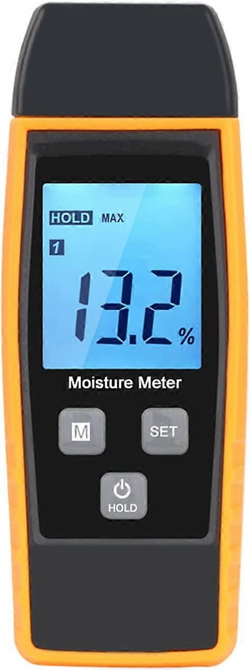 Digital Wood Moisture Meter 0-80% with Backlit LCD Display
