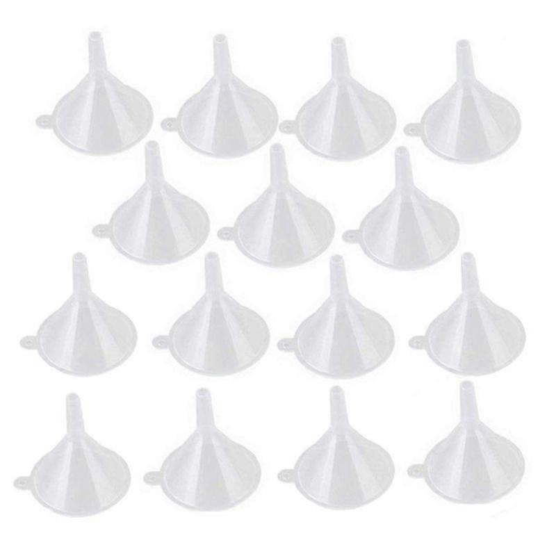 100Pcs Mini Funnelclear Plastic Funnels Multi-purpose Funnels