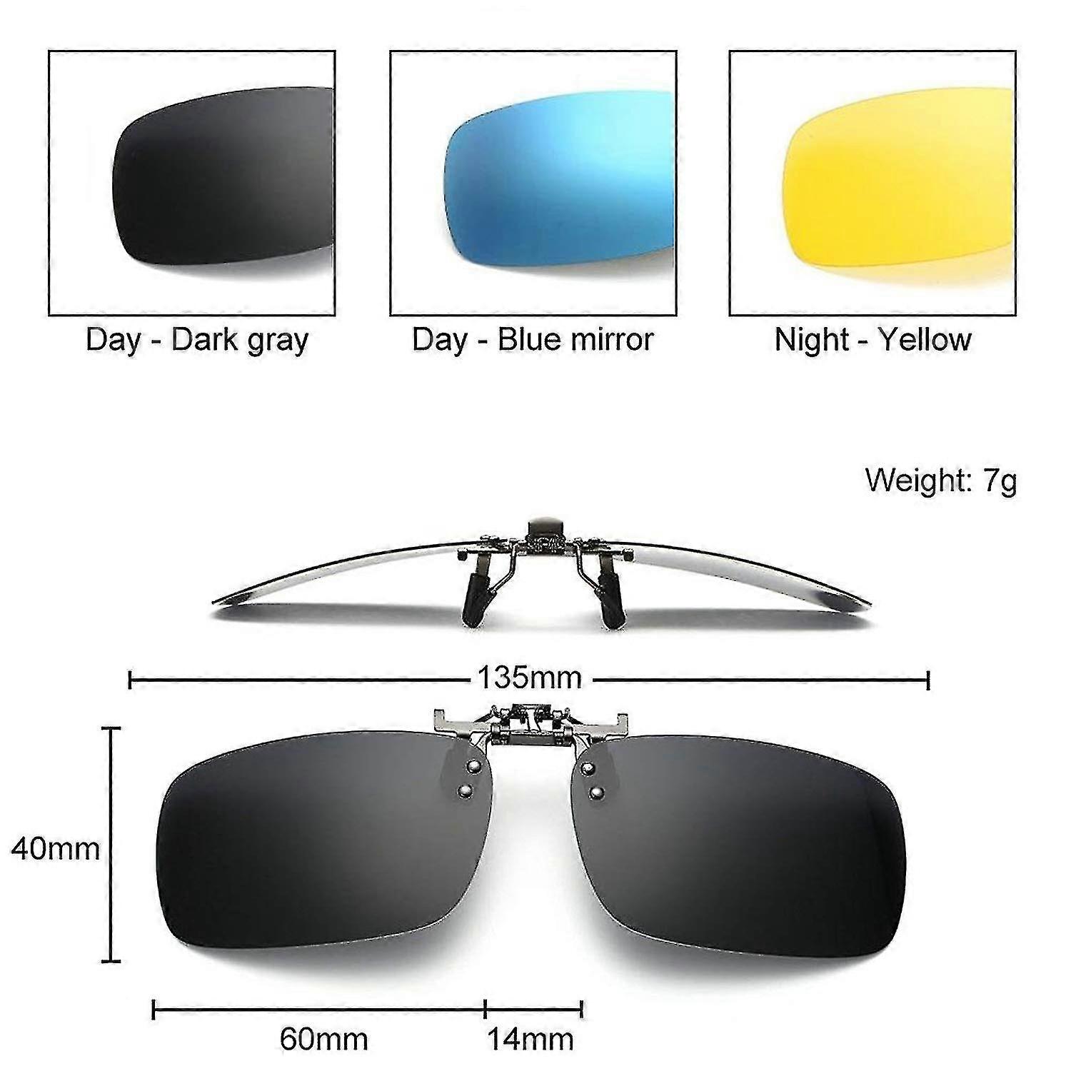 Clip On Flip Up Polarized Lens Compatible With Prescription Glasses