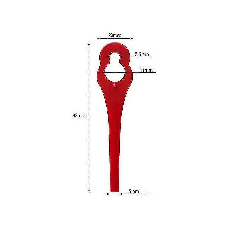 Lot de 100 Lames en Plastique de Rechange pour Coupe Bordure Florabest LIDL FRTA 20 A1,FAT 18B3, FRT