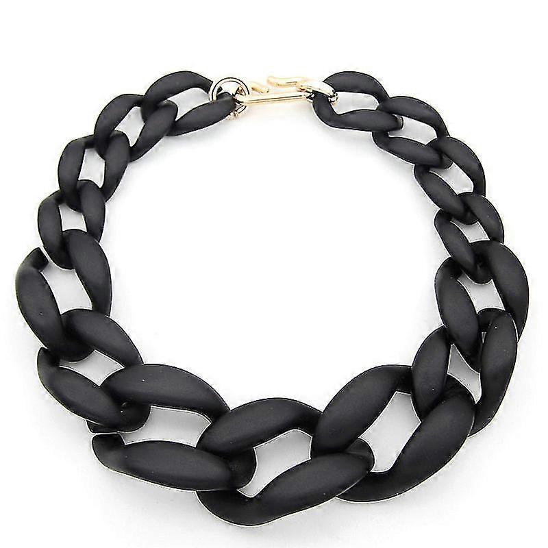 Acrylic Chunky Chain Statement Link Necklace