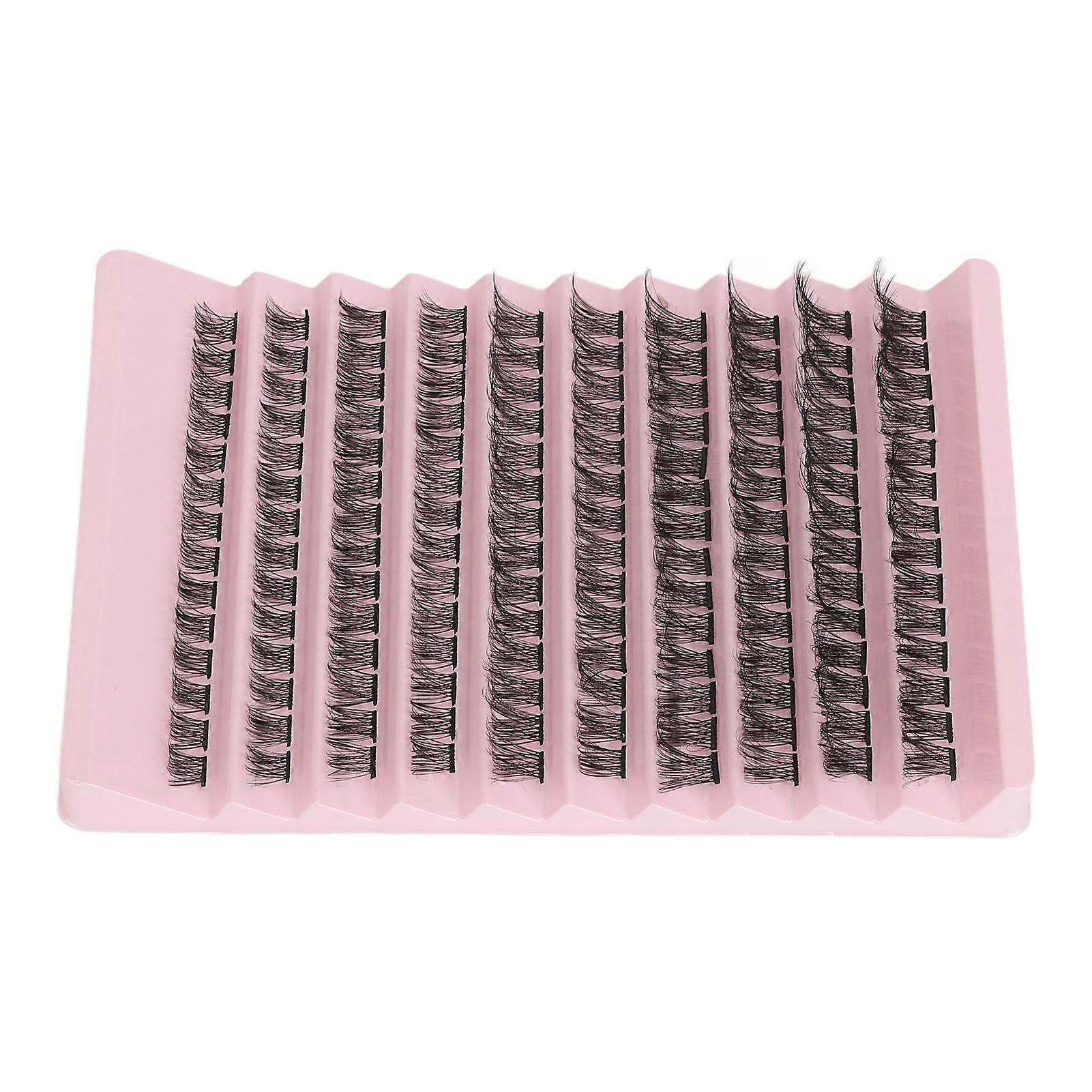 Individual Eyelashes DIY Realistic Synthetic Fibre Lightweight Strong Adhesive Cluster Eyelash Extensions 002