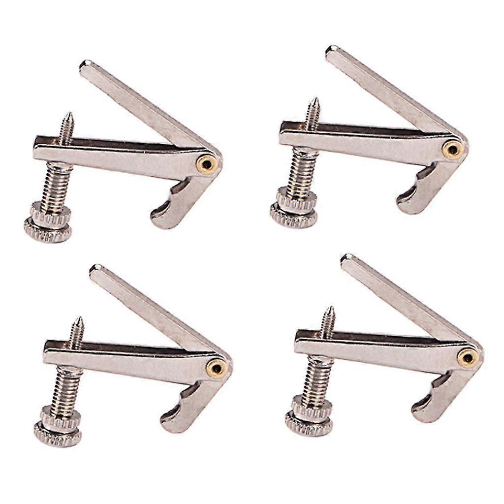 4x Replacement Violin Fine Tuners String Adjusters for 3/4 4/4 Violin Fiddle