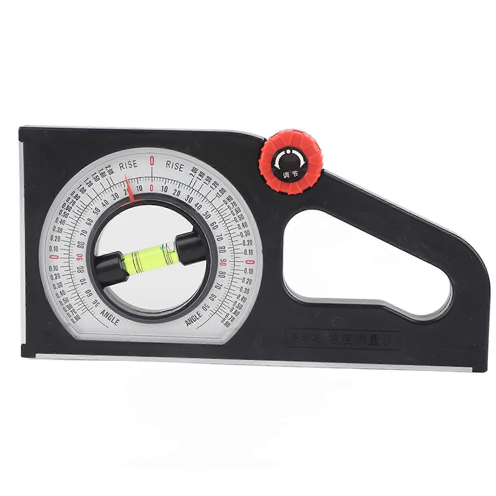 Ferramenta Multifuncional ABS Engineering Slope Level Meter Angle Measuring Scale (sem magnetismo)