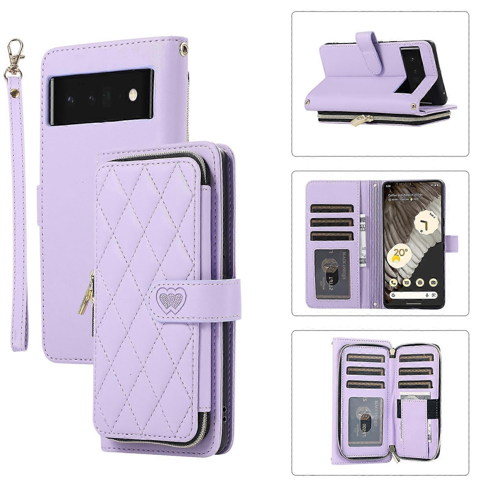 Zipper Wallet Leather Case For Google Pixel 6 Pro