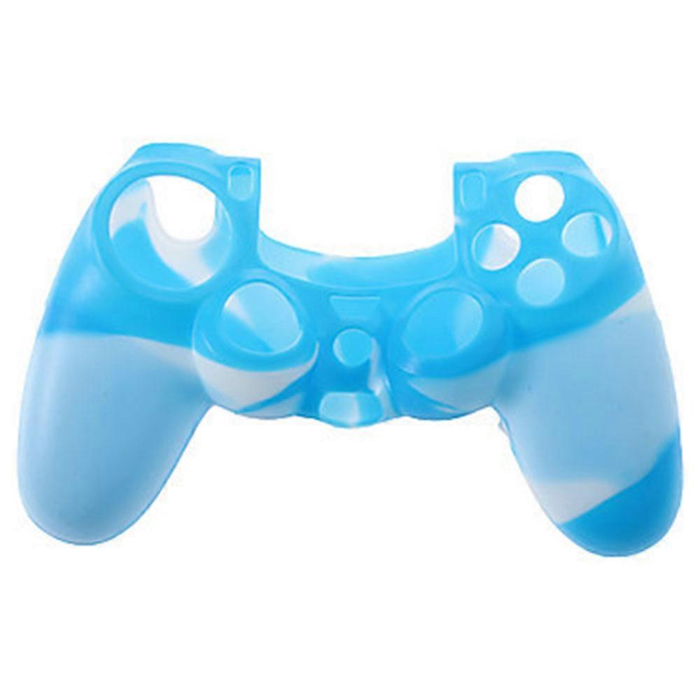 PS4 Controller Skin Grip Cover Case Set Protective Soft Silicone Gel Rubber Shell & Anti-Slip Thumb Stick Caps for Playstation 4 Controller Gaming Gam