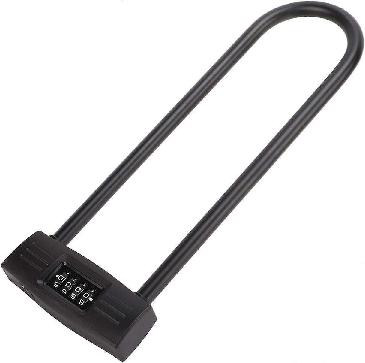 4 Digit U-Lock Motorcycle Lock/Bicycle Lock - Lockable Combination Lock/Bicycle Resettable D-Lock/Lockable Door