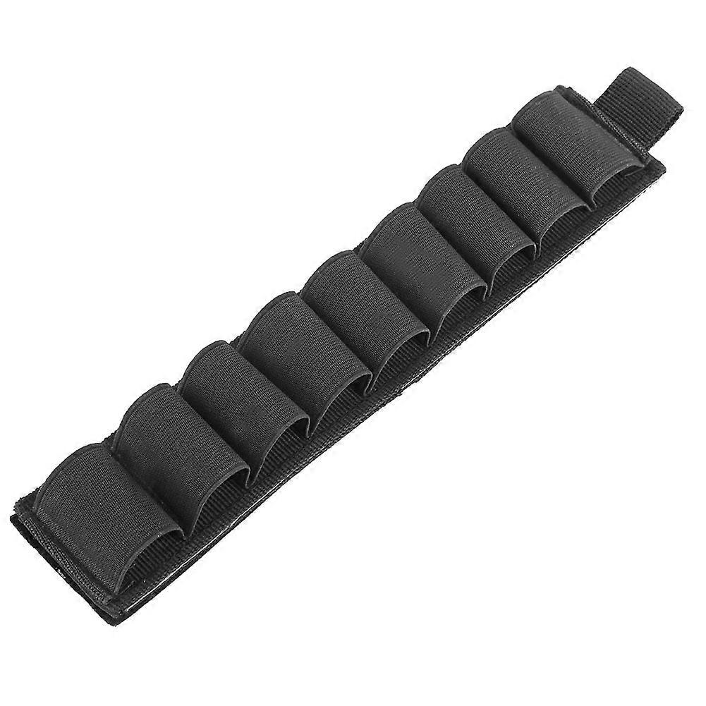 9 Rounds Oxford cloth Shotgun Shell Holder Card With Hook and Loop (black)