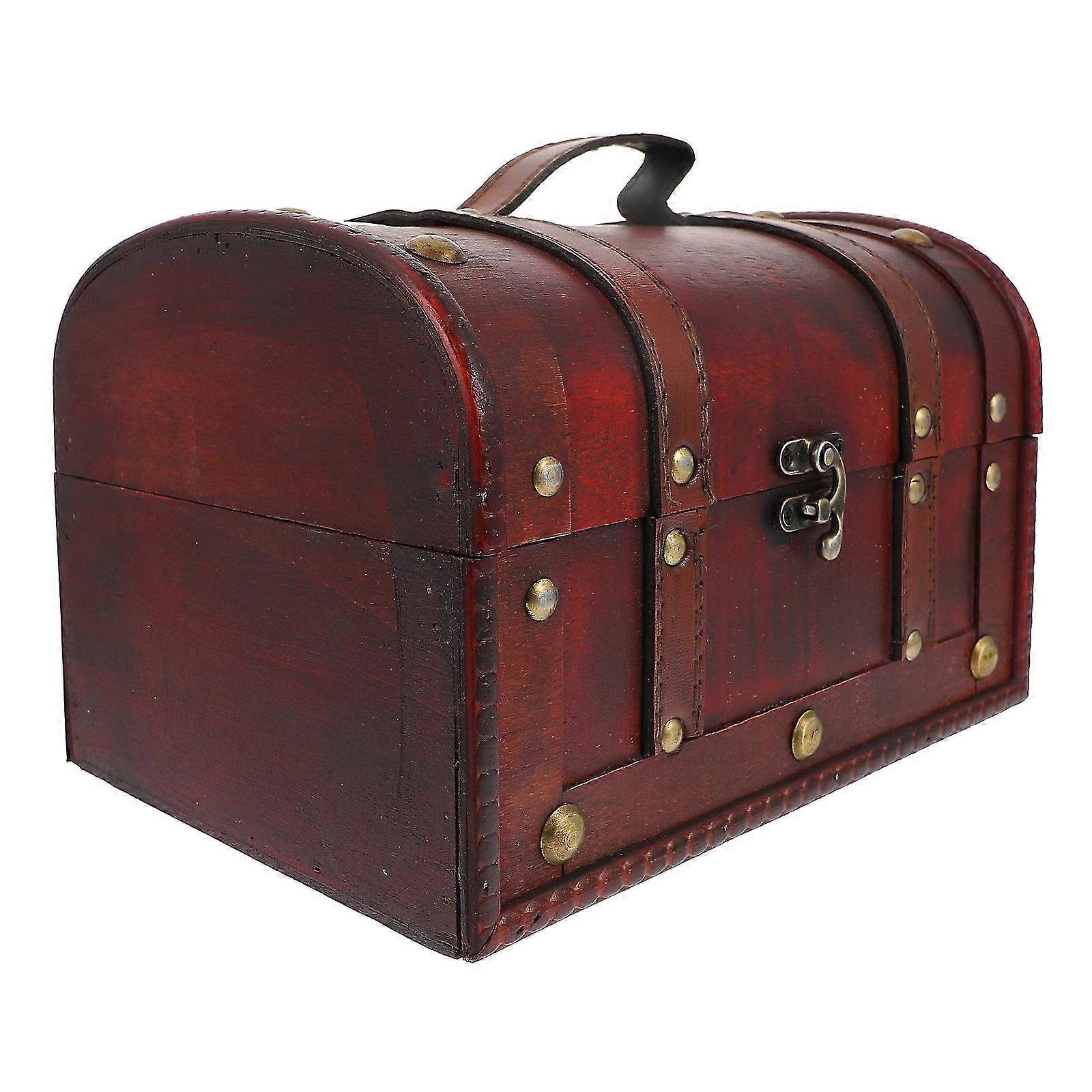 1 Pc Storage Box Retro Jewelry Container Sundries Organizer Home Storage Case