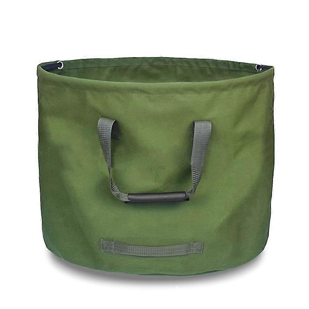 Large Garden Leaves Waste Trash Bag - Reusable Canvas Camping Storage Container