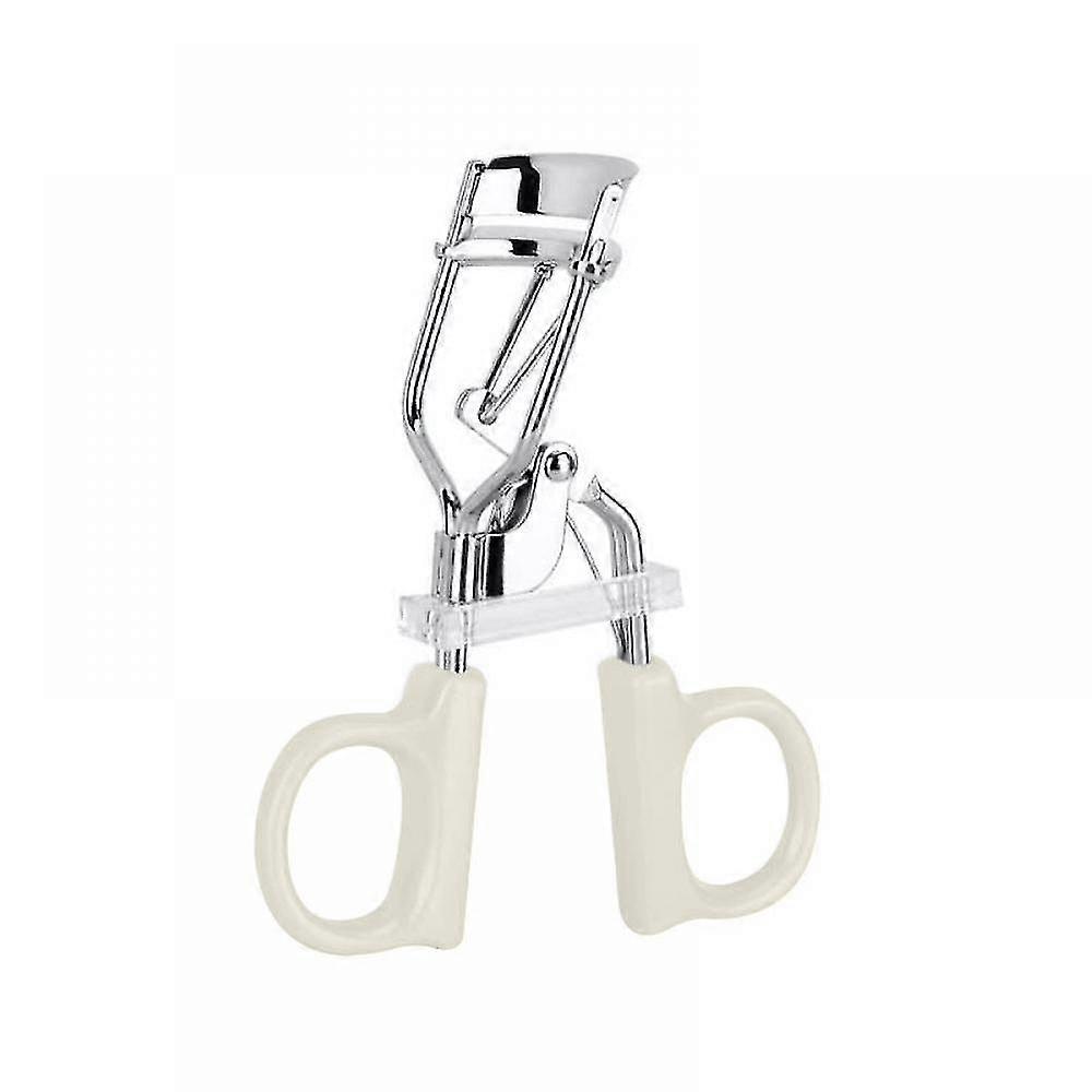 Mike 3pcs Curling Eyelash Clip, Portable Stainless Steel Eyelash Curler, 45-degree Wide-angle Design For Lasting And Curled Lashes(white)