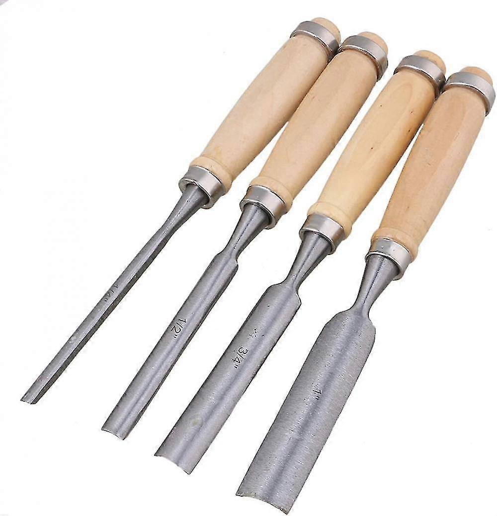 Mike Semicircle Wood Chisel Woodworking Carving Chisel Inner Edge Woodworking Gouge For Carpenter Wood Carving Hand Chisel Tool Pack Of 4