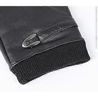 Long Keeper Guanti Pelle Senza Dita - Guanti Neri Eleganti in Pelle da