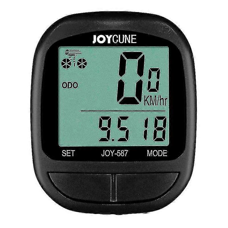 Bike Computer With Solar Energy Bicycle Speedometer And Odometer Wireless Waterproof Cycling Computer Lcd Backlight Automatic Wake-up & Multi-function