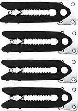 (4 Pack)Couch Clamp Steel Non-Slip Sectional Connectors for Sliding Sofas - Prevents Floor Scratches and Big Gaps in Your Couch with Easy Install