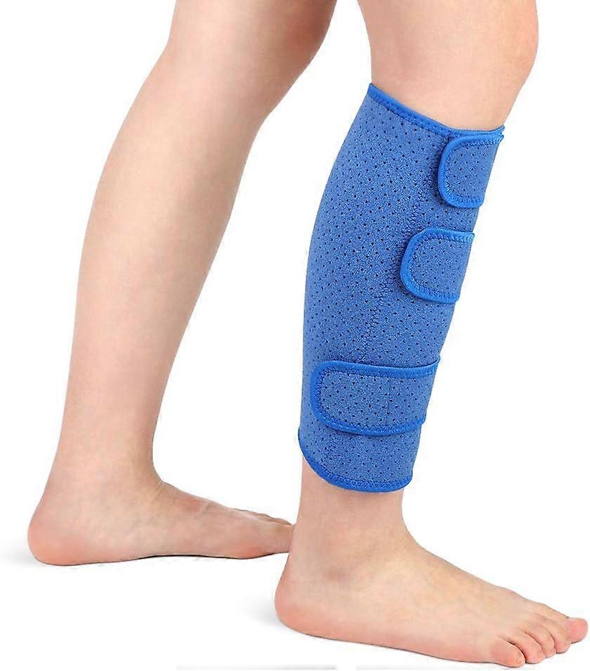 Calf Support Brace Shin Splints Compression Wrap Neoprene Calf Sleeves Adjustable Breathable Bandage for Torn Muscle, Tight Calves, Swelling, Sprains 