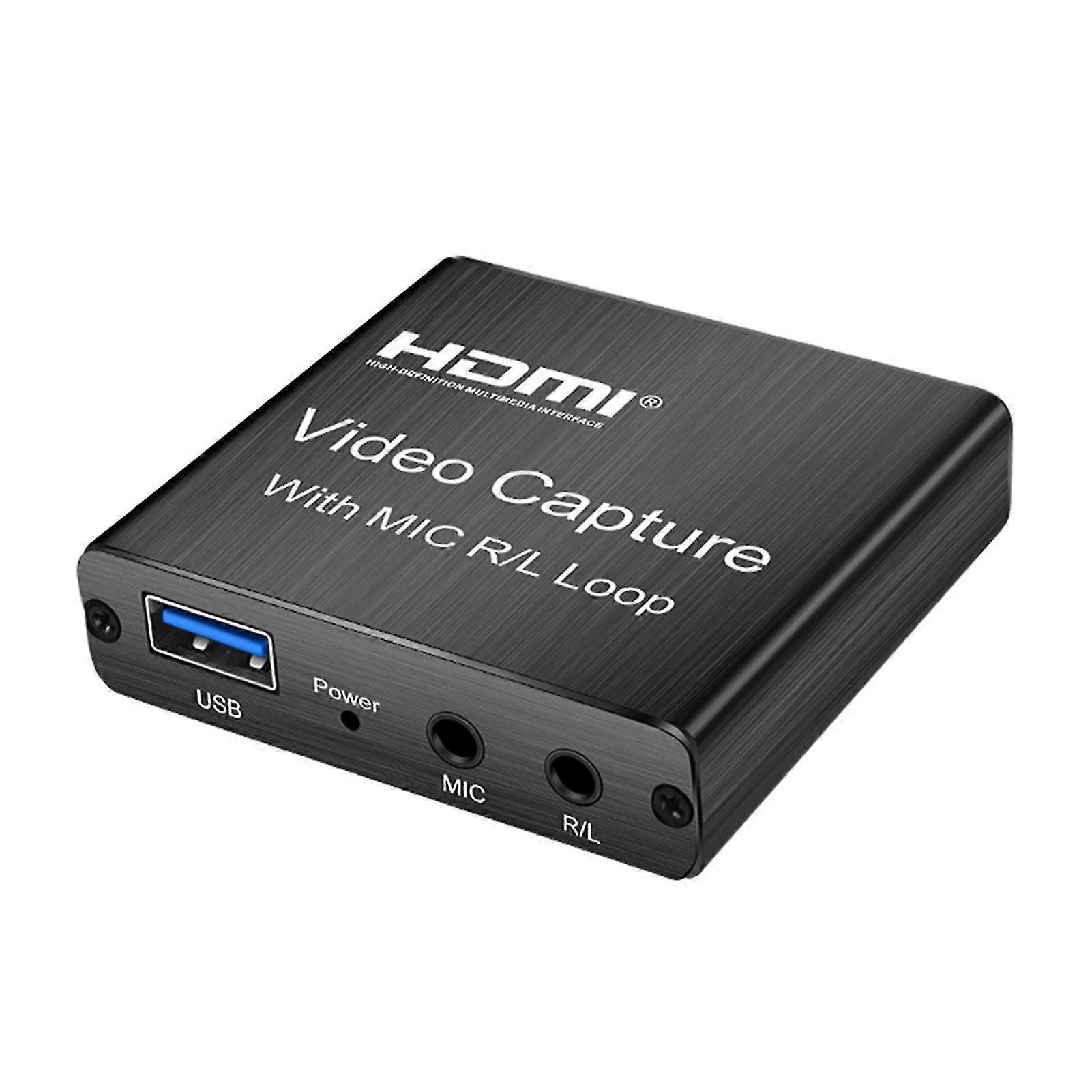 With Mic HDMI Video Capture Card Plug And Play Multifunction For Live Streaming