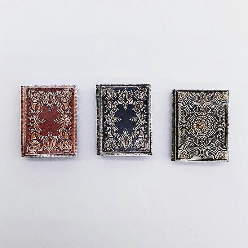 3 قطع 1:12 دمية مصغرة مصغرة نماذج الكتب الورقية دمية بيت الديكور الكتب