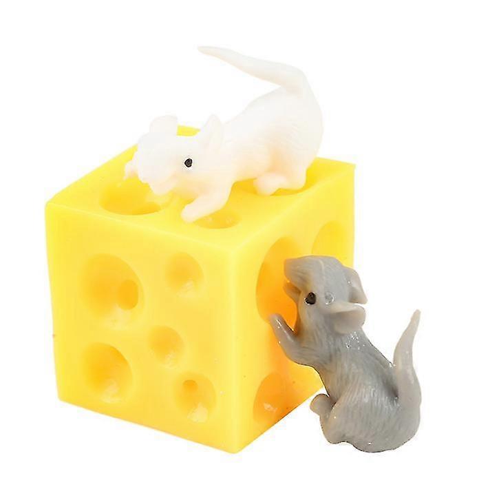 Funny Mice And Cheese Finger Squeeze decompressing toy