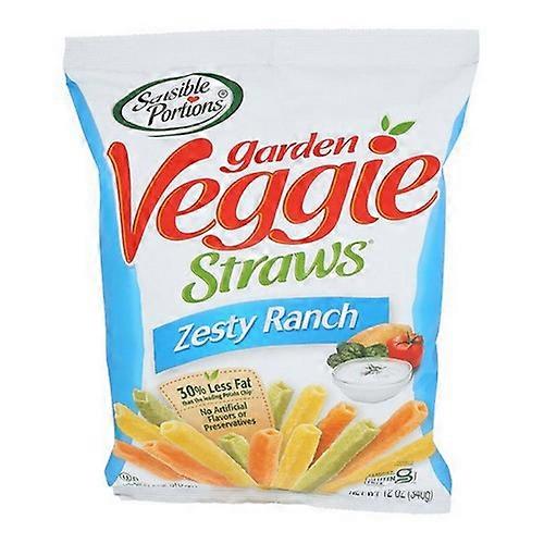 Sensible Portions Veggie Straws Zesty Ranch ,12 Oz (Case Of 8)