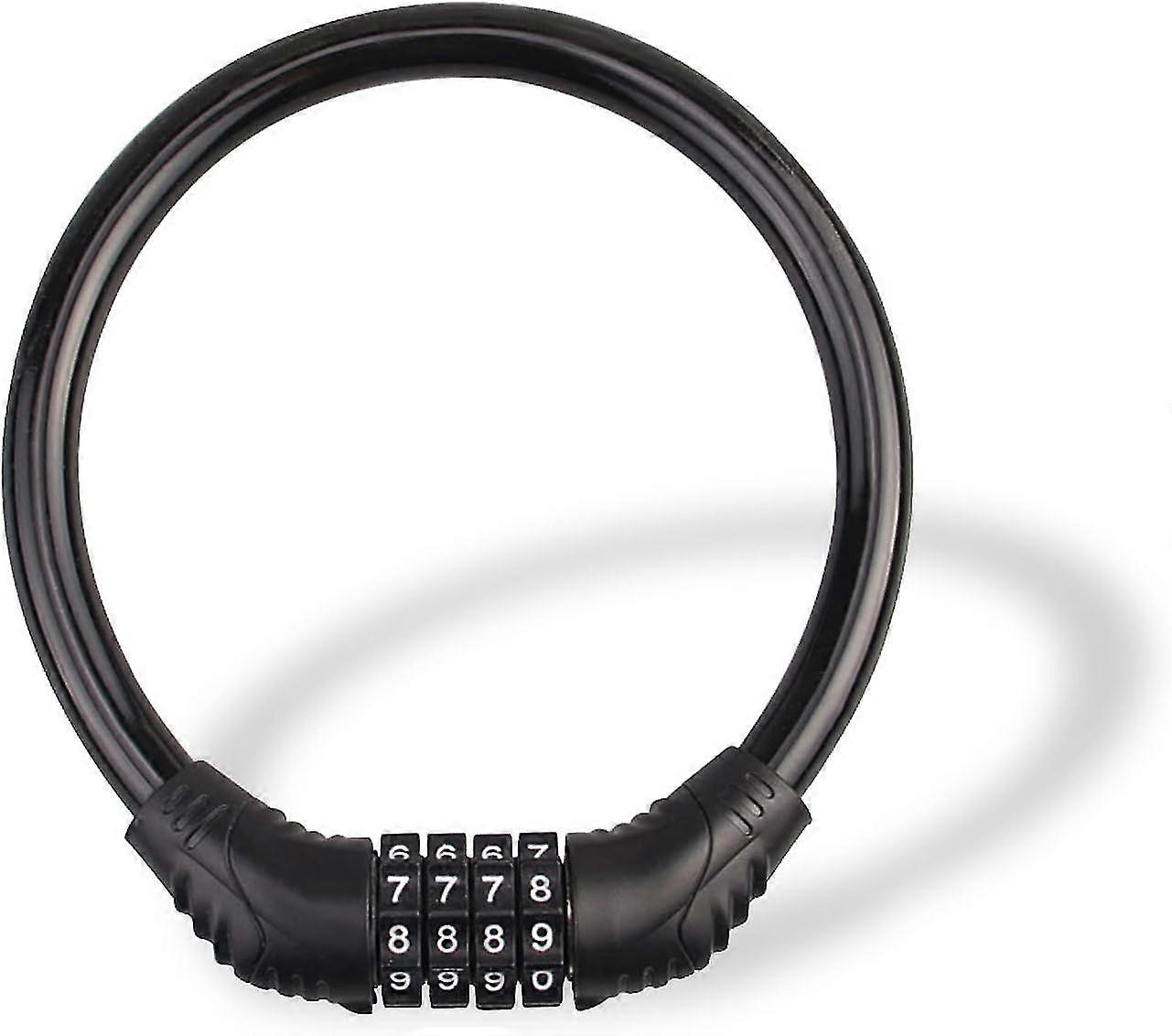 Heavy Duty Bicycle Lock - High Security 4-digit Combination Cable