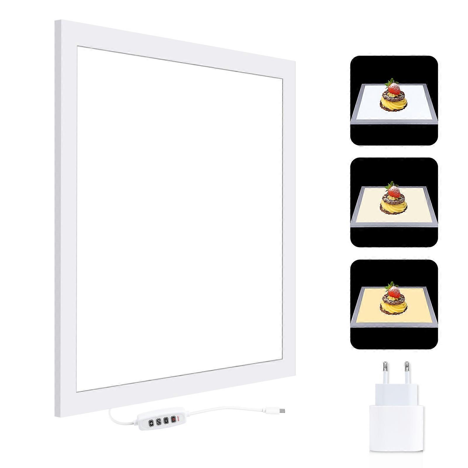 34.7cm 1200LM LED Photography Shadowless Light Lamp Panel (EU Plug)