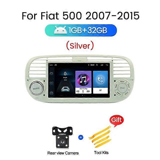 Nový inteligentní systém Android navigace All-in-one stroj pro FIAT 500 Abarth 2007 - 2015 Auto multimediální přehrávač č. 2 DIN DVD