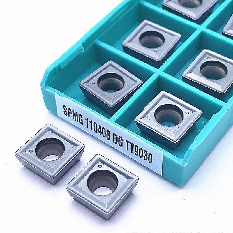 10PCS SPMG110408 DG TT9030 TT8020 Carbide Insert Turning Tool Turning Milling Cutter CNC Cutting Tool Slot Cutting