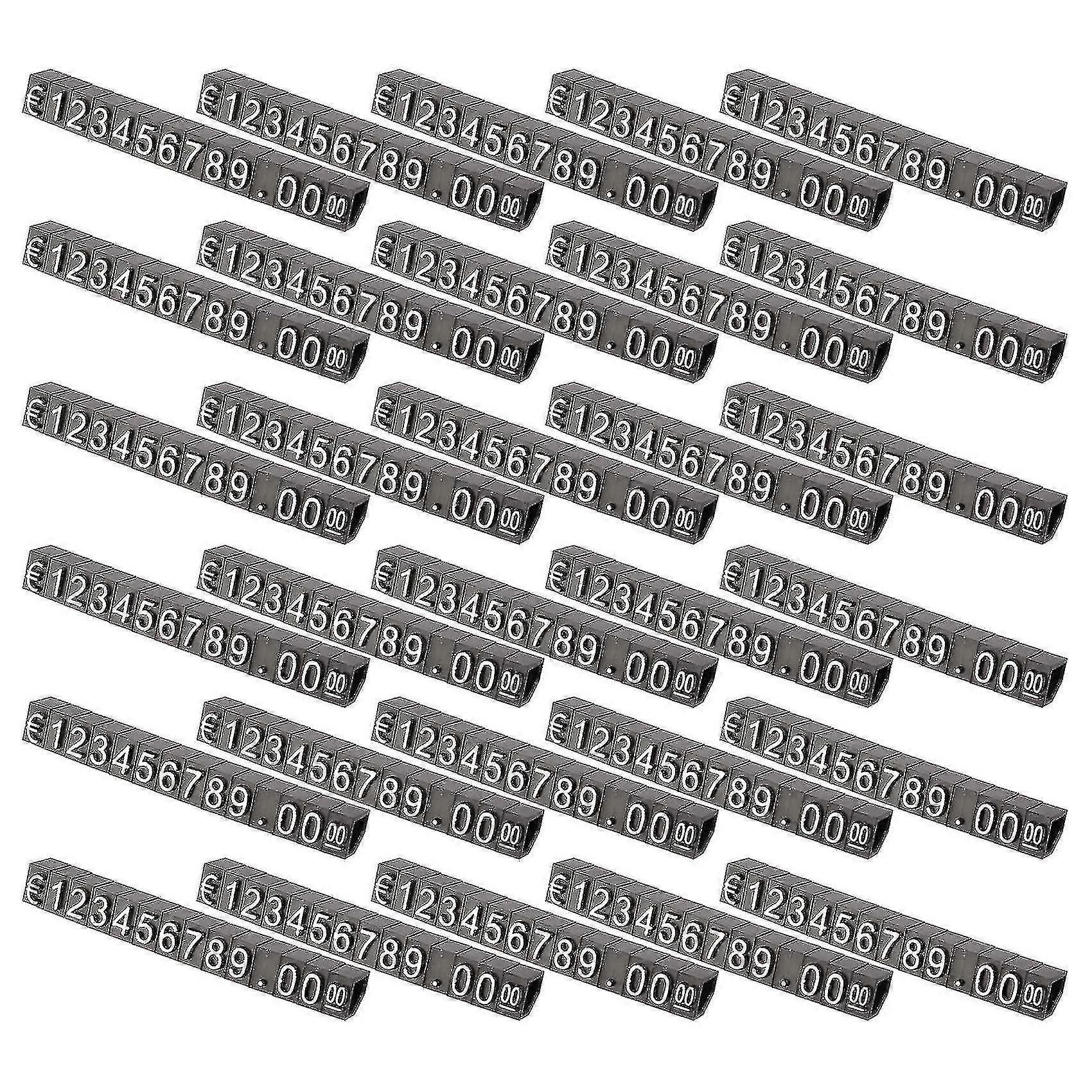 30sets Plastic Cubes Prijs Display Tags Verstelbare Nummer Stand Frame Label Shop