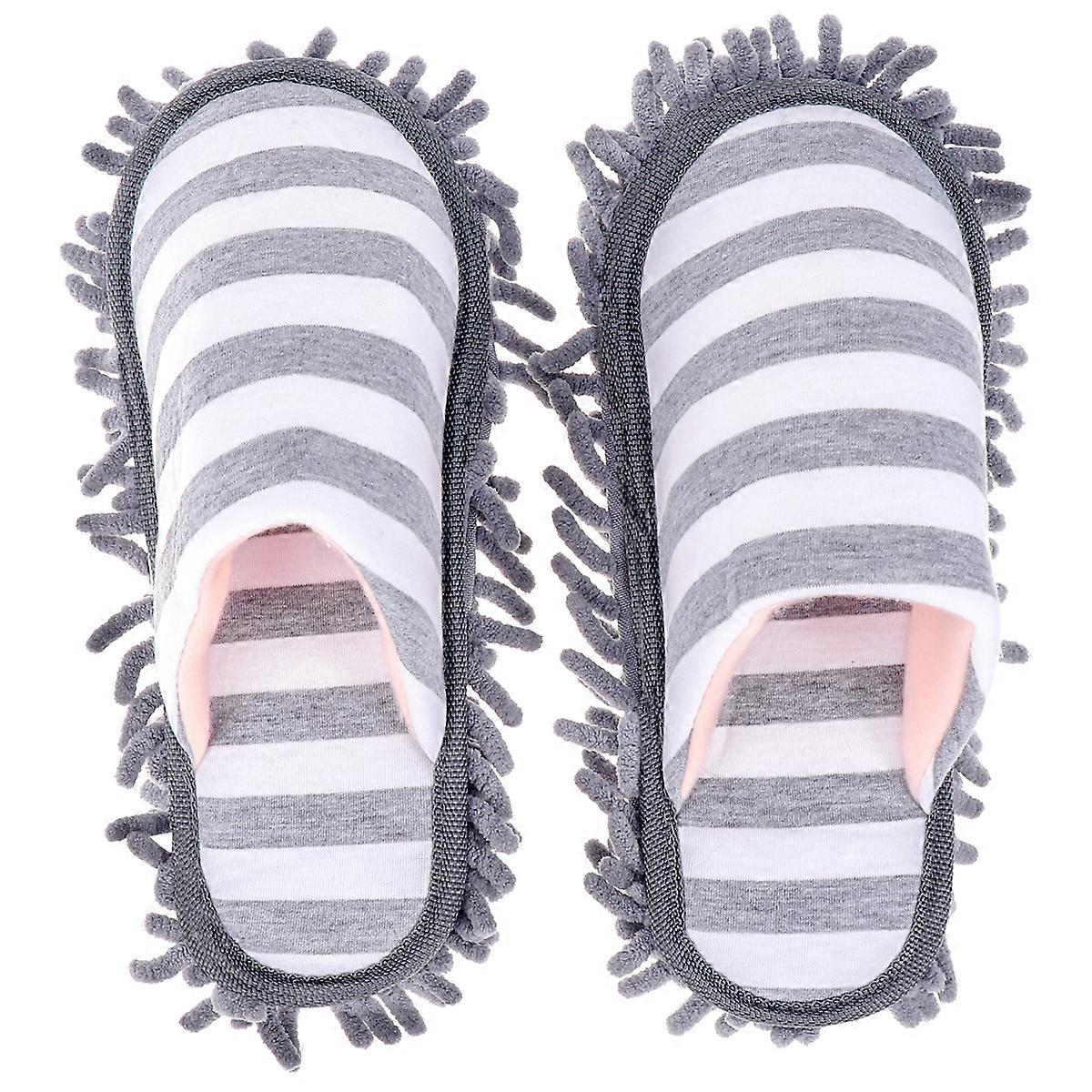 Varma hus Tofflor Kvinnor Dammning Tofflor Microfiber Rengöring Skor Moppning Tofflor Moppning Skor Lazy Mop Tofflor