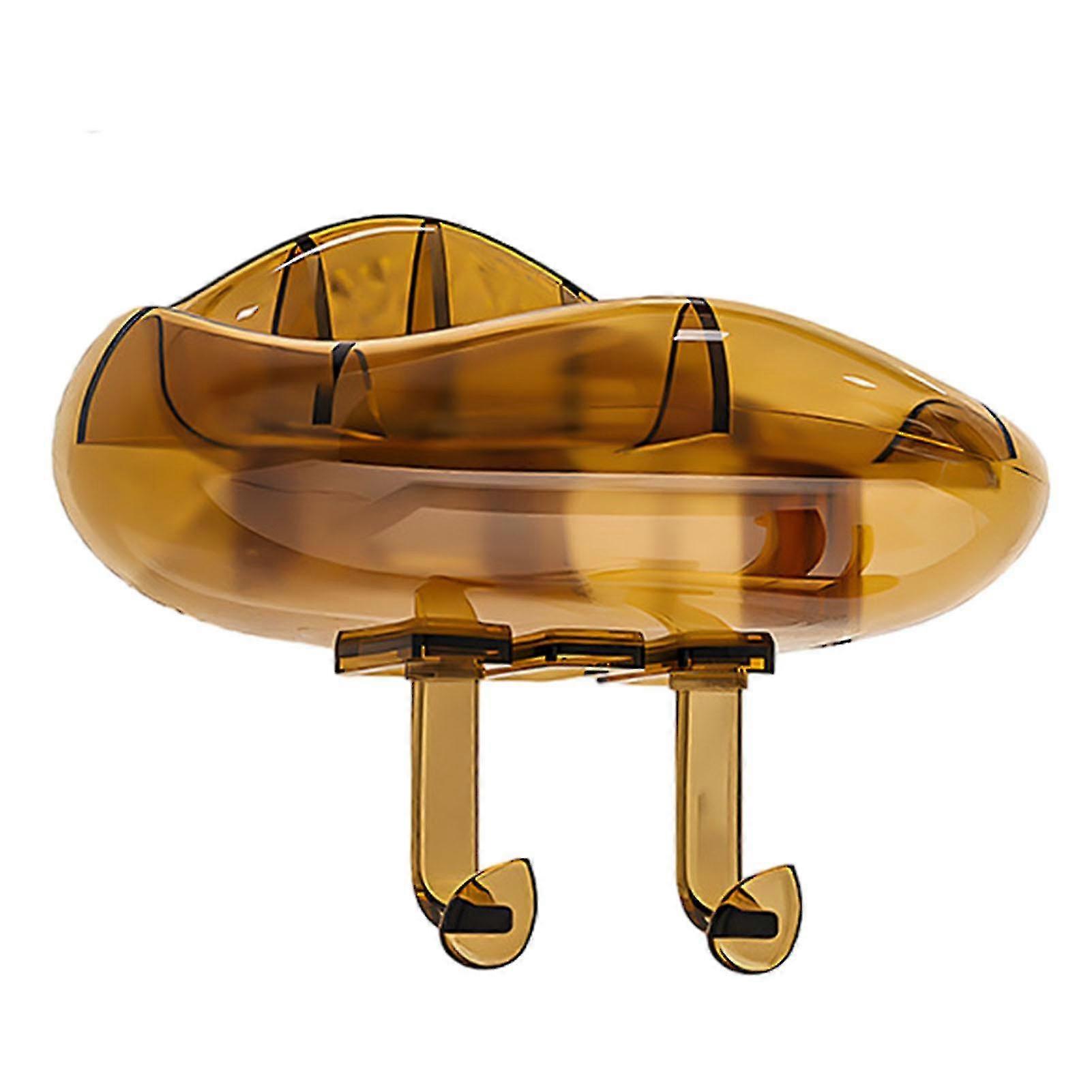 Clouds Shape Wall Mounted Soaps Rack Transparent Soaps Suction Rack For Bathroom
